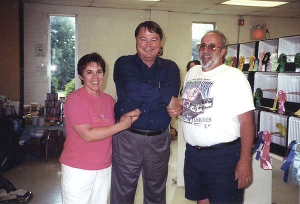 John & Cathy Spata with Bill Novickas - Best Novice